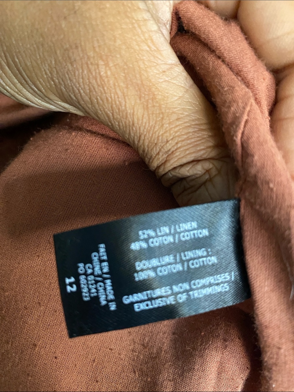 Simons Rust Orange Linen-Blend Jacket - Picture 10 of 17